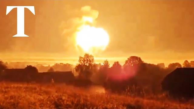 Huge explosion rocks Russia after Ukraine attack Huge explosion rocks Russia after Ukraine attack