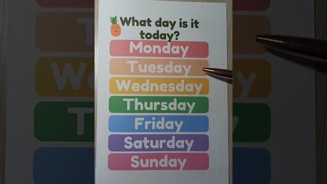 Дни недели на английском #englishlesson Дни недели на английском #englishlesson