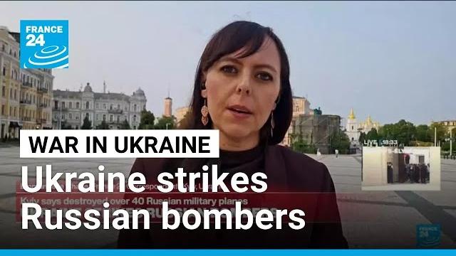 Ukraine strikes Russian bombers, over 40 Russian military planes destroyed • FRANCE 24 English Ukraine strikes Russian bombers, over 40 Russian military planes destroyed • FRANCE 24 English