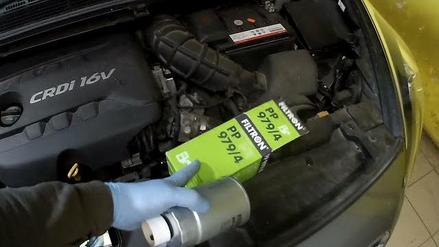 Kia Carens 1,7CRDI 2015 г. Замена топливного фильтра или как я лажанулся - Replacing the fuel filter Kia Carens 1,7CRDI 2015 г. Замена топливного фильтра или как я лажанулся - Replacing the fuel filter