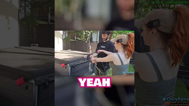 Amouranth Learns to Shoot a Bow Amouranth Learns to Shoot a Bow