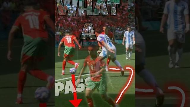 Moroccan Ilias Akhomach makes a slick back pass. #morocco #Argentina #2024olympics #shorts Moroccan Ilias Akhomach makes a slick back pass. #morocco #Argentina #2024olympics #shorts