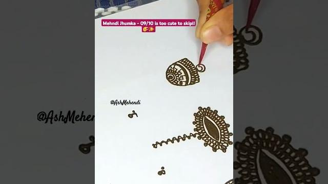 Trending mehndi jhumka (09/10) #art #satisfyingshorts #mehndi #hennadesigns #jhumka #learnhenna Trending mehndi jhumka (09/10) #art #satisfyingshorts #mehndi #hennadesigns #jhumka #learnhenna