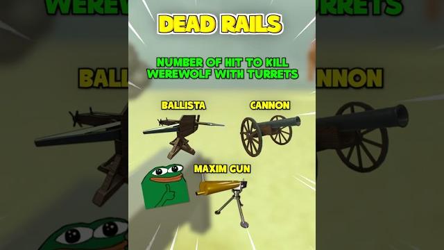 STRONGEST TURRETS in Dead Rails #roblox #deadrails STRONGEST TURRETS in Dead Rails #roblox #deadrails
