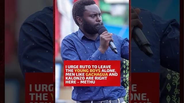 I urge Ruto to leave the young boys alone, men like Gachagua and Kalonzo are right here – Methu I urge Ruto to leave the young boys alone, men like Gachagua and Kalonzo are right here – Methu