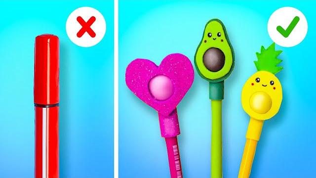 HUGE SCHOOL COMPILATION || Best Crafts and Hacks For School HUGE SCHOOL COMPILATION || Best Crafts and Hacks For School