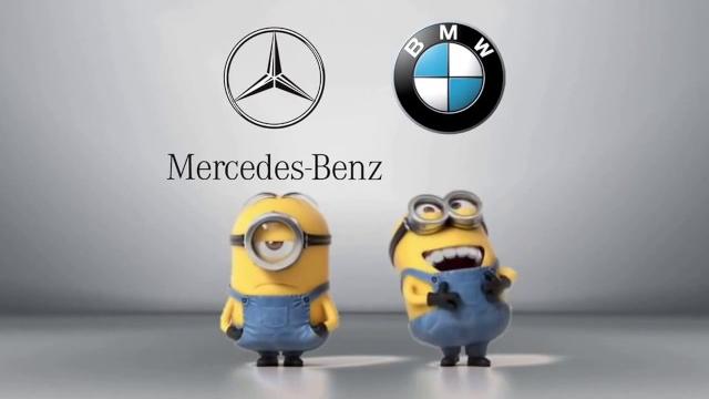 Миньоны компания Mercedes против компании BMW Миньоны компания Mercedes против компании BMW