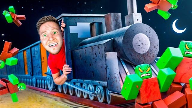 24 Часа в Мире ЗОМБИ на Поезде в Roblox 24 Часа в Мире ЗОМБИ на Поезде в Roblox