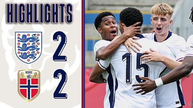 Young Lions draw EURO opener | England U19 2-2 Norway U19 | UEFA Under-19 Euros | Highlights Young Lions draw EURO opener | England U19 2-2 Norway U19 | UEFA Under-19 Euros | Highlights