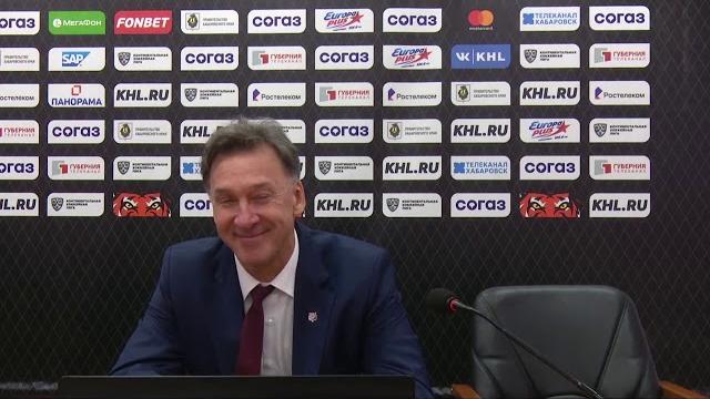 Пресс-конференция после матча "Амур" - "Ак Барс" Пресс-конференция после матча "Амур" - "Ак Барс"