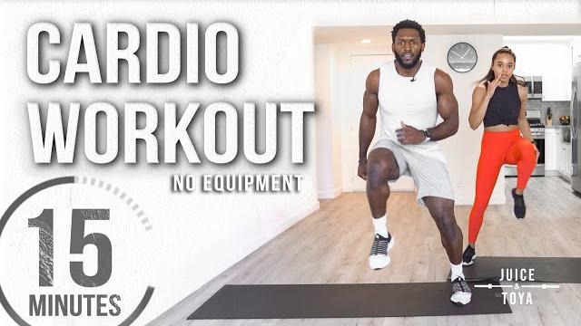 15 Minute Full Body Cardio Workout (No Equipment) 15 Minute Full Body Cardio Workout (No Equipment)