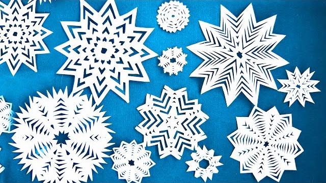 Как сделать ПРОСТЫЕ СНЕЖИНКИ из БУМАГИ / НОВОГОДНИЕ ПОДЕЛКИ Как сделать ПРОСТЫЕ СНЕЖИНКИ из БУМАГИ / НОВОГОДНИЕ ПОДЕЛКИ