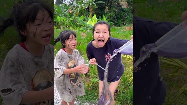 She doesn’t want to share drink ️ #funny #cute She doesn’t want to share drink ️ #funny #cute