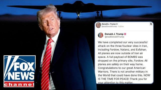 Trump announces successful US strike on 3 Iranian nuclear sites Trump announces successful US strike on 3 Iranian nuclear sites