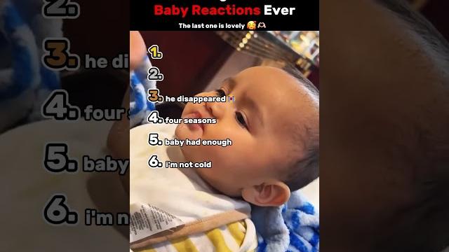 Ranking The Top 6 Cutest Baby Reactions Ever Ranking The Top 6 Cutest Baby Reactions Ever