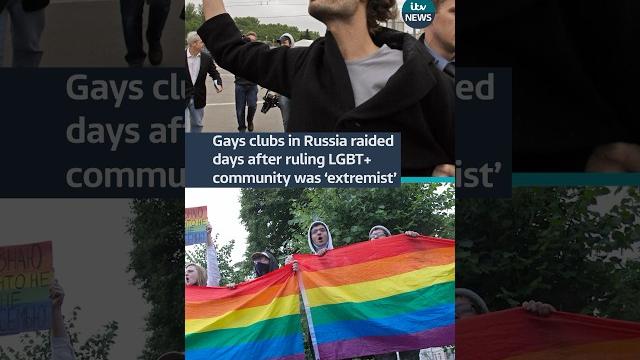 Gays clubs in Russia raided days after ruling LGBT+ community was ‘extremist’ #itvnews #russia #lgbt Gays clubs in Russia raided days after ruling LGBT+ community was ‘extremist’ #itvnews #russia #lgbt