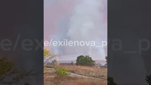 Huge explosion after drone attack in Russia Huge explosion after drone attack in Russia