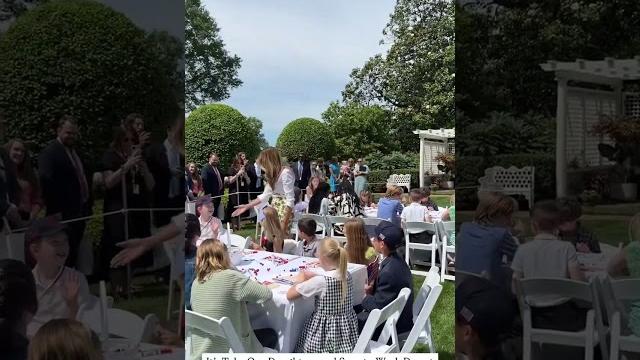 Melania Trump gives a lovely surprise to the little children ️ #melaniatrump #whitehouse #maga Melania Trump gives a lovely surprise to the little children ️ #melaniatrump #whitehouse #maga