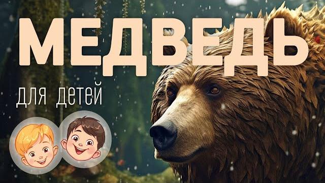 Медведь. Видео про животных для детей 3+ Медведь. Видео про животных для детей 3+