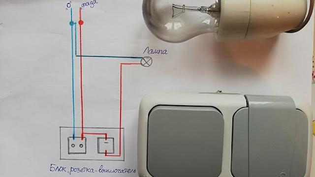 Как подключить розетку с выключателем + СХЕМА Как подключить розетку с выключателем + СХЕМА