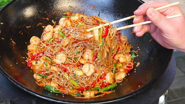 Как в ресторане! Вкусный ужин за 20 минут. Как приготовить Лапшу с Креветками – Лапша Вок Как в ресторане! Вкусный ужин за 20 минут. Как приготовить Лапшу с Креветками – Лапша Вок