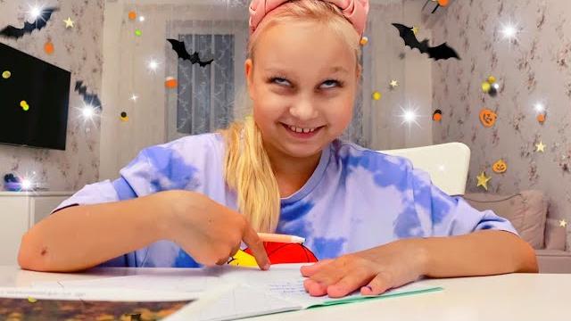 Алиса ДЕЛАЕТ УРОКИ после школы! Домашнее задание по математике и русскому языку! Алиса учит стих! Алиса ДЕЛАЕТ УРОКИ после школы! Домашнее задание по математике и русскому языку! Алиса учит стих!