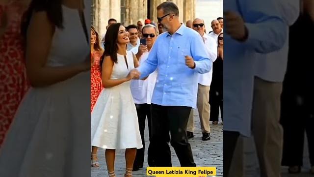 Queen Letizia and King Felipe dance in public #queenletiziaofspain #letizia #spanishroyalfamily Queen Letizia and King Felipe dance in public #queenletiziaofspain #letizia #spanishroyalfamily